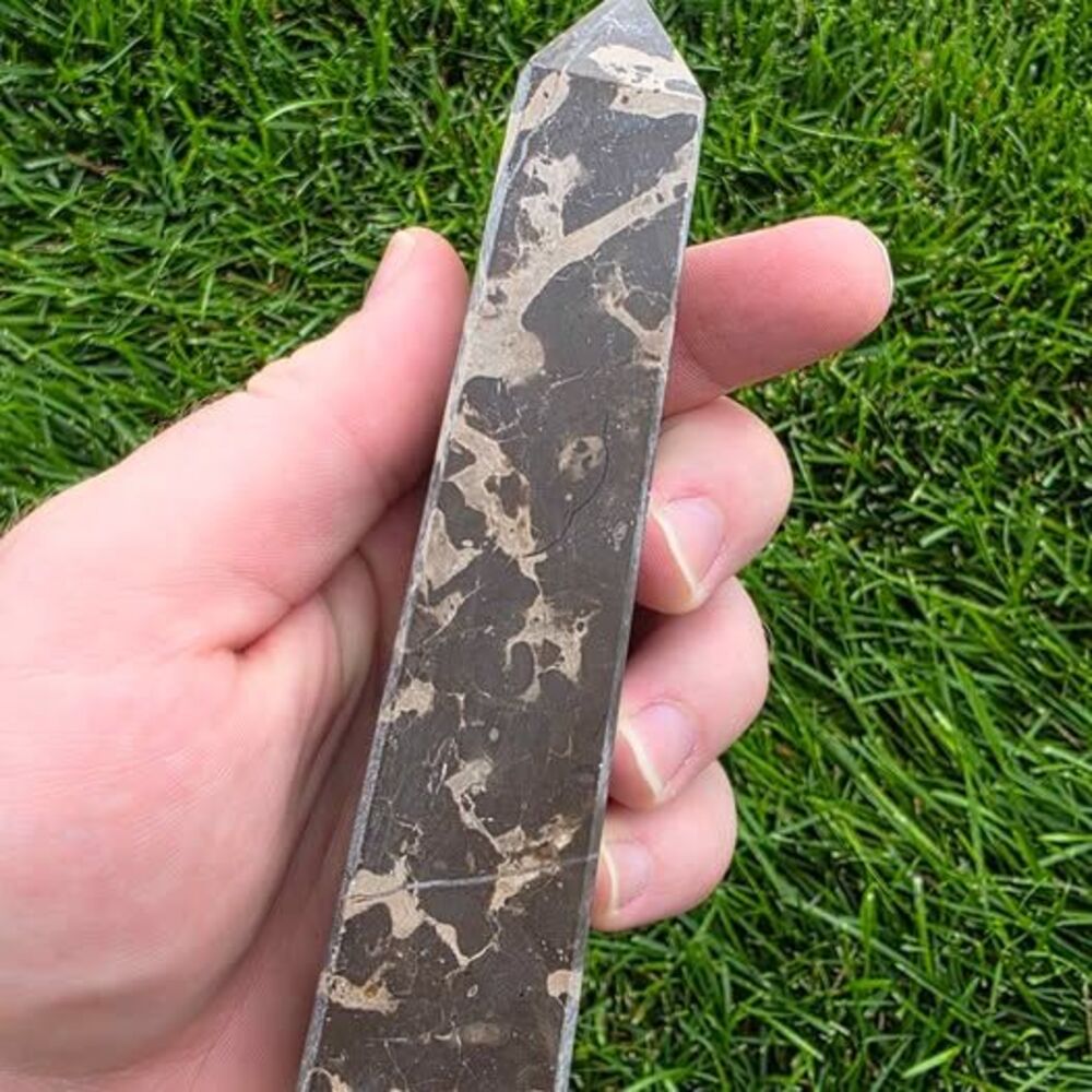 Polished Leopard Skin Jasper Crystal Tower